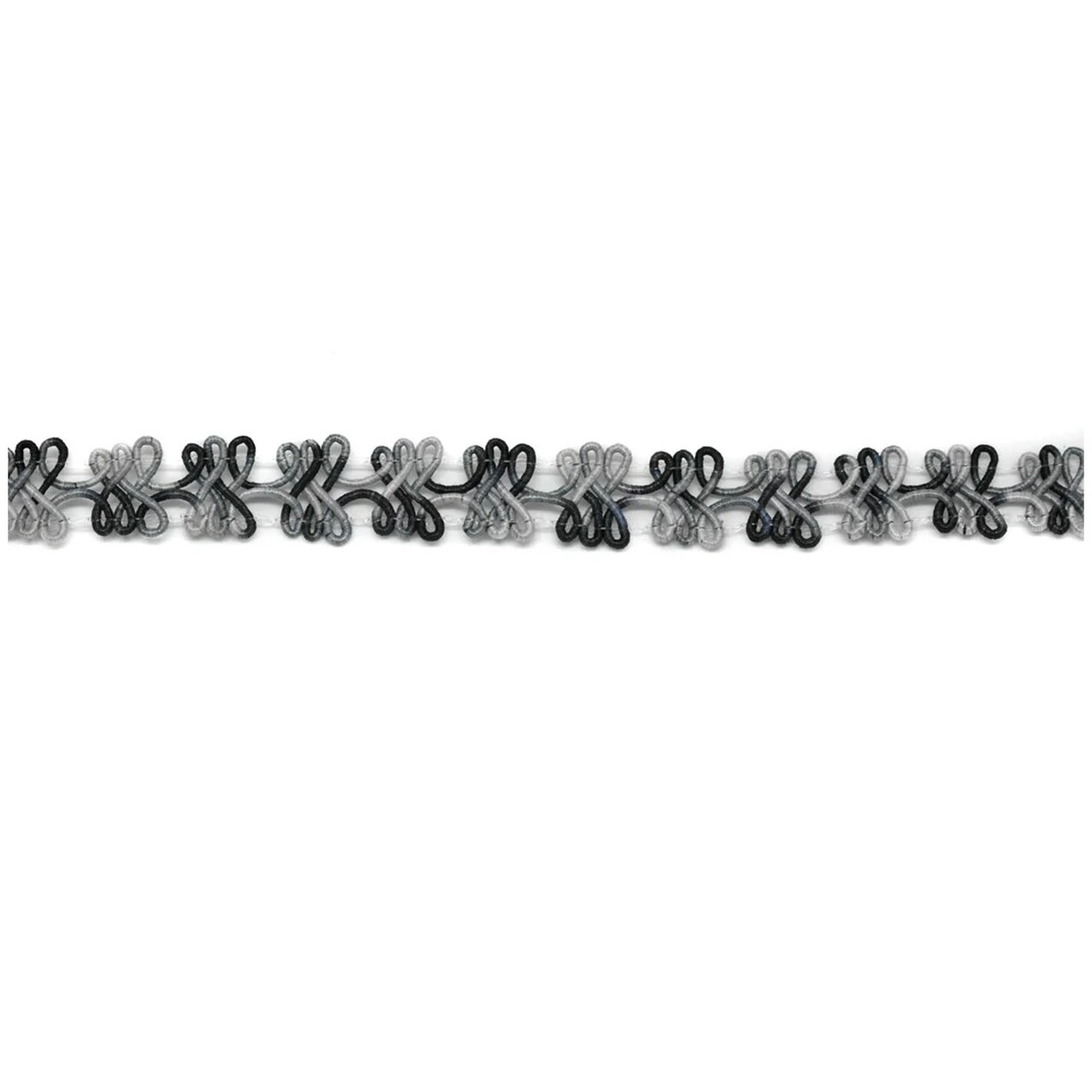 1 Yard Two Tone Braided Gimp Trim Decorative Sewing Embellishment 36 Inch Width